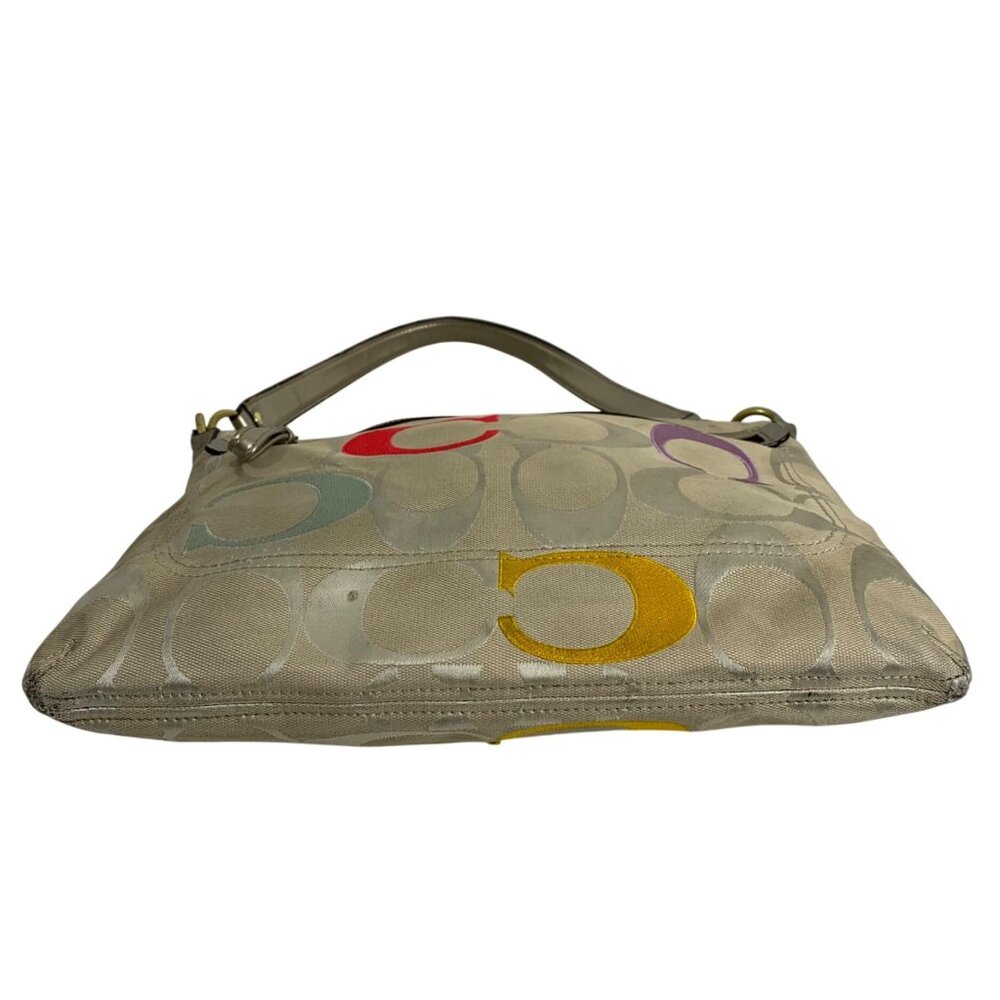 Coach Poppy Signature Multi-Color C Canvas Should… - image 2